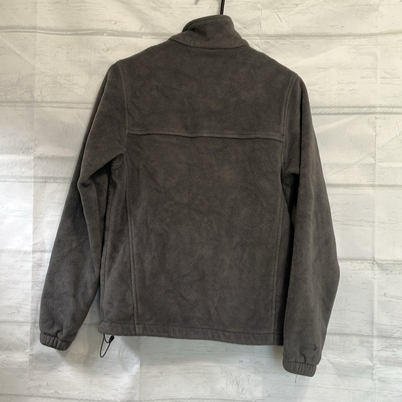 Columbia Full Zip Fleece Gray Orange Jacket Size M - Picture 7 of 12